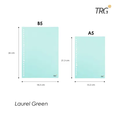TRG DIY Cover Binder Note Loose Leaf Notebook BC-51 A5 B5 Pastel Color Sampul Warna Mika Tebal TRG