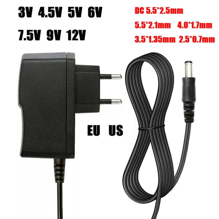 thumbnail image 2 of 12W AC 100V-240V Adapter DC 3V 4.5V 5V 6V 7.5V 9V 12V 1A Adjustable 2 of 14