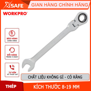 Cờ lê kết hợp 2 đầu vặn có răng size 8-19mm Workpro