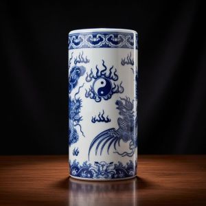 Lọ Đựng Hương Ống Cắm Hương Bát Tràng Men Xanh Chất Liệu Gốm Sứ Bát Tràng - Nhiều Kích Thước