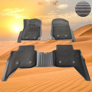 Thảm Lót Sàn 2 Lớp TPE Macsim Ford Ranger 2012-2021 Chuẩn Form Bền Không Mùi (sd3 xám đen ct)