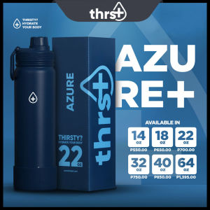 THRST Tumbler Water Bottle (14oz/18oz/22oz/32oz/40oz/64oz) Tumblers Hot and Cold 24 Hours Stainless Steel Water Bottles Silicone Coaster Thermos Sport Vacuum