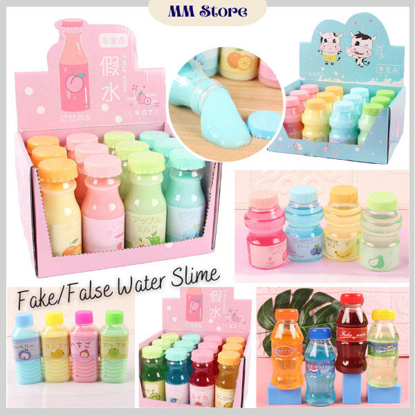 Slime Types Liquid 【Ready Stock】7 Type Fake Water Slime Milk Shake Slime Juice Water ...