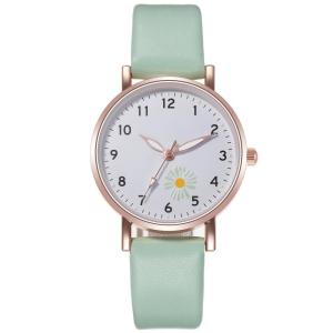 Jam Tangan Wanita Kasual Analog Bunga Daisy Cantik Mewah Simple Elegan Style Korea Kekinian Harga Murah Meriah Menyala Di Tempat Gelap Fashion Wanita Remaja keren COD BAYAR DITEMPAT - J67