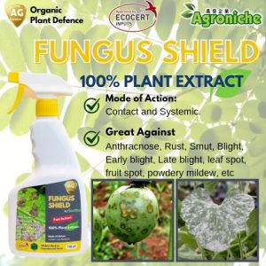 750ML Fungus Shield Ready-to-Use Spray Anthracnose Rust Smut Blight Leaf spot Fruit spot Powdery mildew etc. / Agroniche