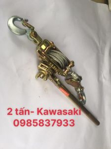 [Freeship+quà tặng 19k] Palang lắc tay cáp 2 tấn 1.9 m Kawasaki Nhật tại Máy NTT dùng nâng hạ các thiết bị an toàn hiệu quả