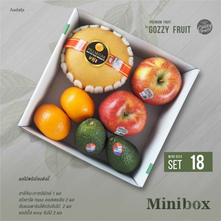 ส่งฟรี ชุดกล่องผลไม้รวม Mini box set 18 | Lazada.co.th