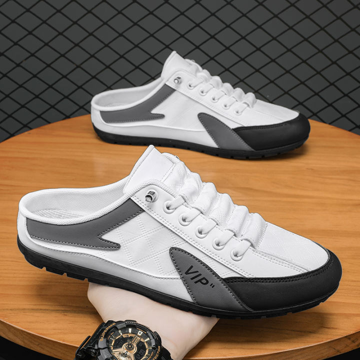 Half black half white shoes online