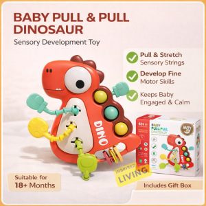 12–24M Montessori 3D Busy Soft Book (10 Pages) | Bilingual ENG/CH | Washable Sensory Quiet Book for Travel