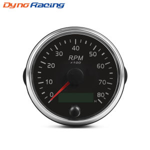 85MM Car modification tachometer 0-8000RPM Applicable 1-8 Gasoline engine vehicles and boats 12/24V Universal