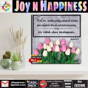 Hiasan Dinding Pajangan Suvenir Hadiah Dekorasi Firman Ayat Kristen Khatolik Percaya