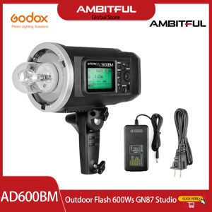 Godox AD600BM Outdoor Flash 600Ws GN87 High Speed Sync Bowens Mount Strobe Light with 2.4G Wireless X System 8700mAh Battery