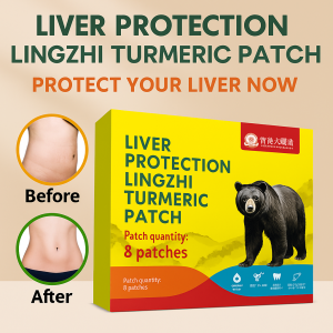 8PCS Liver Care Patch With Ganoderma Bergamot Detox Dehumidification Improves Sleep Reduces Fatigue Liver Health Patch