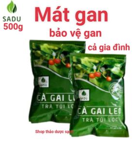 TRÀ TÚI LỌC CÀ GAI LEO SADU 2 bịch (100 túi lọc )-mát gan giải độc gan- sp hút chân không