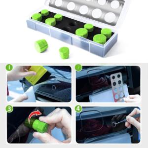 Scratch Resistant 10 Size Anti Shatter Car Film Template With 0.1mm Suitable For Radars Sensor Alignment