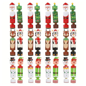 วันหยุดการ์ตูนบรรจุภัณฑ์ขนมแรงบันดาลใจการออกแบบพับกระดาษที่ปลอดภัยสำหรับการเฉลิมฉลองคริสต์มาสและให้ของขวัญ