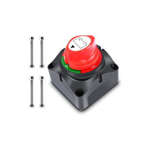 12V-24V Saklar Isolator Baterai Dual 200A - Engine Cut Off & Dual Battery Selector untuk ATV/Kapal/RV (Certified IP67 Tahan Air & Getaran)