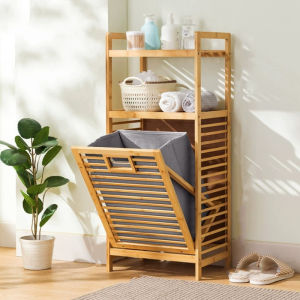 Storage Rack With Storage Basket Floor Shelves Laundry Basket Dirty Clothes Storage Basket Toilet Rack Bathroom Storage Rack
