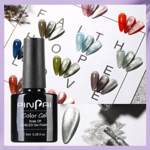 R&Y | Pinpai Crystallite Silver Cat Eye Gel Polish Metal Effects Magnetic Polish Soak Off Gel Polish