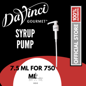 DaVinci Gourmet Syrup Pump for 750ml Syrup Bottle - Easy Dispensing Solution For Your Beverage and Dessert Needs!