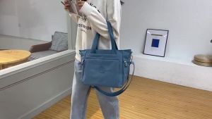 New Womens Large Capacity Nylon Convertible Tote Bag