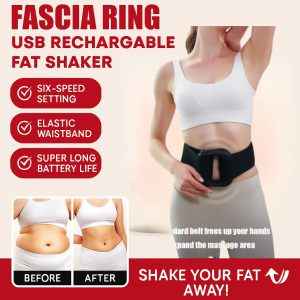 【Slimming Belly】High-frequency Vibration Fascia Ring Relax Muscles Relieve Fatigue Stomach Slimming Vibration Machine