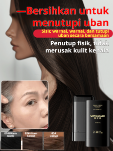 Sisir Pewarna Rambut Abu-abu Cepat Kering Hitam Alami Cakupan Instan Tahan Air Untuk Kantor Perjalanan Sentuhan Harian