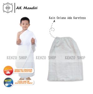 KAIN BAJU IHROM TK INSTAN HELAI KAIN CELANA ADA KARETNYA KAIN IHRAM ANAK MANASIK HAJI