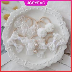 JCSYFAC 10 cái lốc Dễ Thương Trẻ Em Của Tóc Trang Trí Hợp Thời Trang Handmade Đàn Hồi Bóng Tóc Ban Nhạc Đáng Yêu Mũ Nón Kẹp Tóc Phụ Kiện Cho Cô Gái