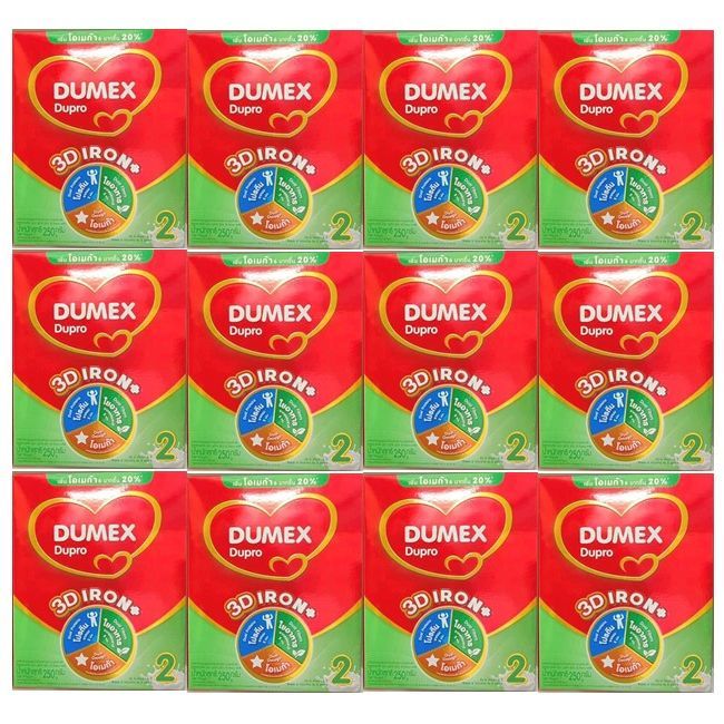 นมผง Dumex Dupro ดูโปร ซูเปอร์มิกซ์ (ช่วงวัยที่ 2) ยกลัง ขนาด