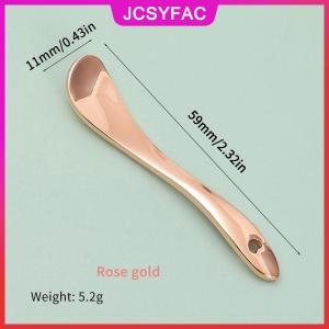 JCSYFAC Kim loại mỹ phẩm chăm sóc da thìa Mini Mặt nạ Mặt tái sử dụng muỗng trang điểm vẻ đẹp thìa cho kem kem kem dưỡng ẩm