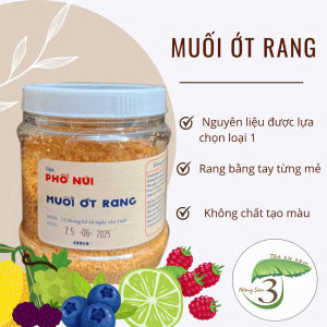 Muối Ớt Muối Tiêu Rang 200gr Cay Vừa Tiệm Phố Núi Không Chất Bảo Quản Không Chất Điều Vị Không Màu Thực Phẩm