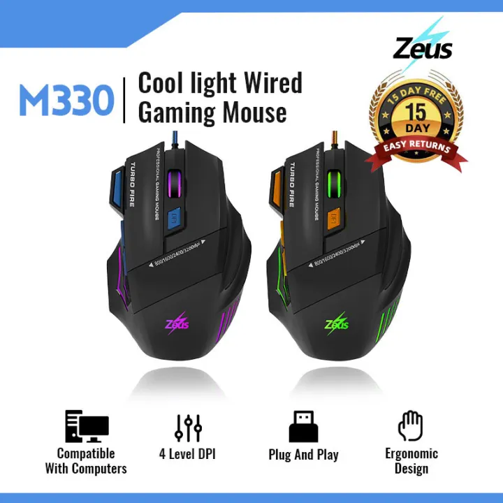Zeus M330 High Speed Gaming Mouse Multifunctional Mouse 4000 Dpi