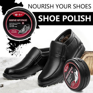 Shoes Rub Black Shoes Cleaning Brush Portable Double-sided Sponge Leather Shoe Polish Brush Tool