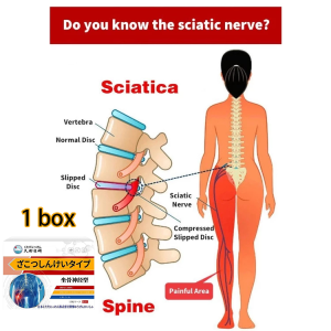 Japan Sciatica Pain Relief Patch 12/Box Pain Relief Sciatica Nerve Pain Back Pain Relief Improve Bone Pain Leg Hip-Bone Butt Pain Lumbar Spine Compression Numb 坐骨神经痛
