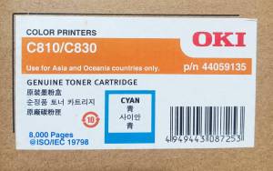 ตลับหมึก OKI Color Printer C810 / C830 ผงหมึก โอกิ สำหรับใช้กับเครื่องพิมพิ์และโทรสารชนิด แอลอีดี ตลับหมึกโทนเนอร์ OKI รับประกันสินค้าแท้ 100% BK ผงหมึกสีดำ #Cyan ผงหมึกสีฟ้า #Yellow ผงหมึกสีเหลือง #Magenta ผงหมึกสีแดง