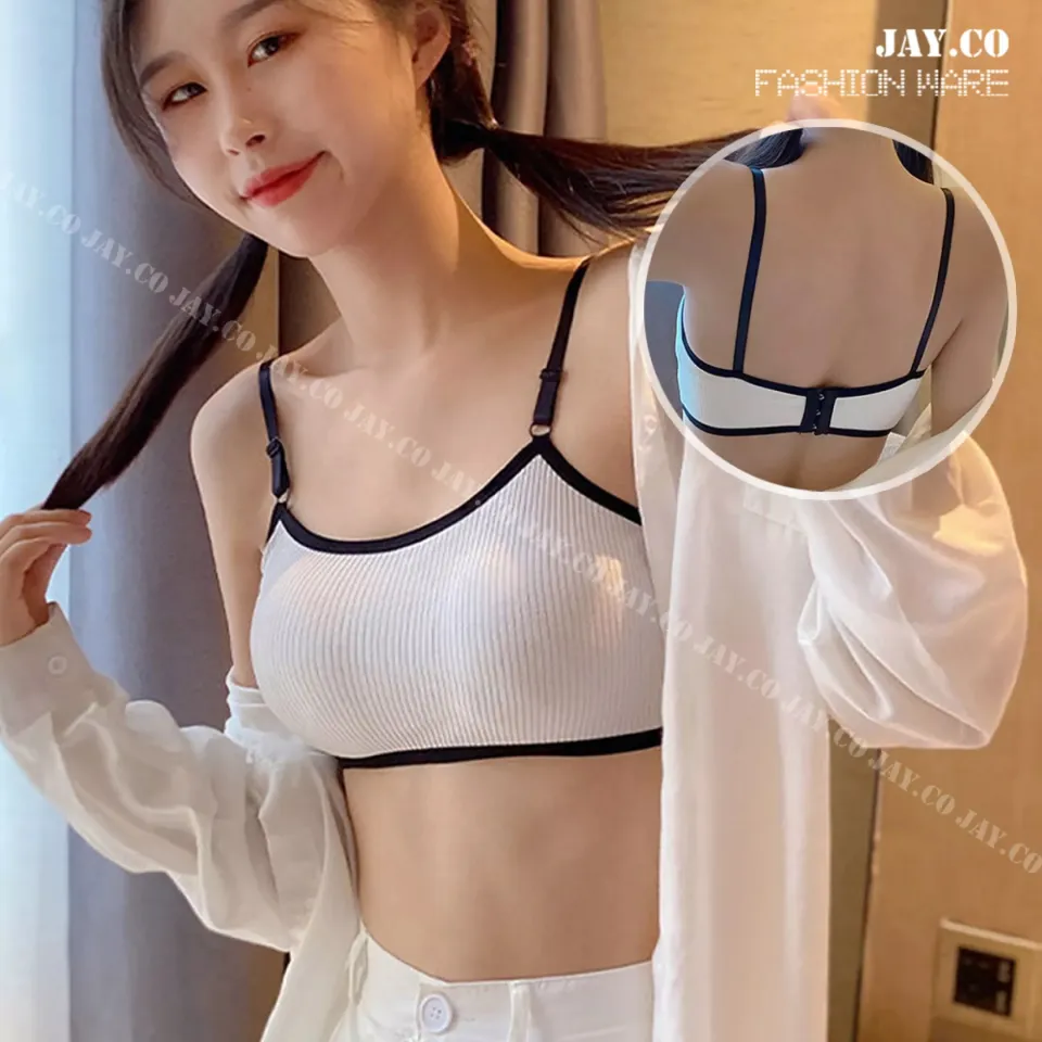 Korean Threaded Women's Without Steel Ring Bra Underwear(UWNY8007)