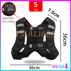 [✅SG Ready Stock]Weighted Vest Adjustable Workout Equipment Weight Vest for Men Women Kids Sport Running Training Vest 3-10KG Invisible weight-bearing vest weighted vest iron sand sandbag running fitness equipment sports weight-bearing equipment