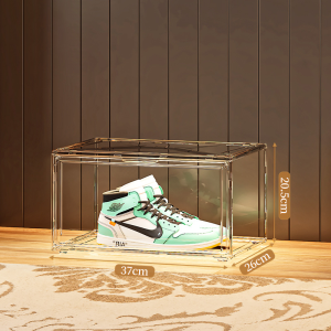 Foldable Acrylic Shoe Box Transparent Stackable Shoe Cabinet  Shoe Storage Box Shoe Rack Rak Kasut Bertutup 鞋盒/鞋柜
