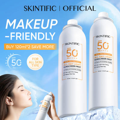 SKINTIFIC All-Day Light Sunscreen Mist SPF50 120ml