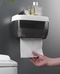 Bathroom Wall Mounted Waterproof Toilet Paper Holder (No drilling)