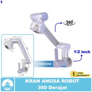 Kran Angsa Wastafel Cuci Piring Flexible 360 Derajat Engkol 1/2 Inch Keran Goyang Sink Lipat Dapur