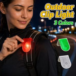 Led Safety Clip Light Usb Rechargeable Flashing Waterproof Night Running Cycling Backpack