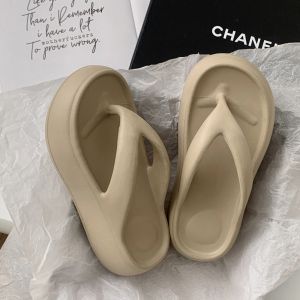 WomenS Summer Outdoor Flip-Flops Thick-Soled Height-Increasing 2025 New Model Non-Slip Odor-Resistant For Beach And Bathing