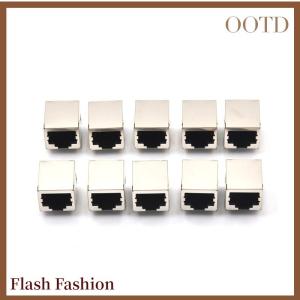 [Falsh F] 10Pcs set RJ45 Network Ethernet 8P 8C Female Socket Connectors 8Pin PCB Mount High Qulity
