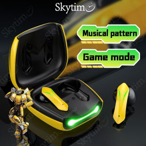 PRODUK TERLARIS Skytime Gaming Headset Bluetooth TWS T12 Bumblebee Earphone Wireless Earbuds HiFi Stereo Touch Control