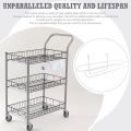 Paper Towel Holder for Wire Shelving 5'' D x 12'' W x 4.5'' H Hanging Paper Towel Holder Wire Shelf Accessories for Camp Dorm Laundry Room Stove Kitchen(Silver). 