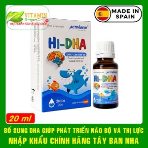 Hi DHA bổ sung DHA tinh khiết giúp phát triển não bộ thị lực cho bé | Nhập khẩu chính hãng Châu Âu