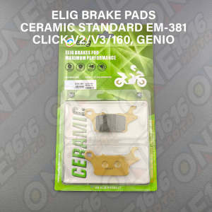 ELIG CERAMIC BRAKE PADS EM-381 CST STANDARD FOR CLICK V2/V3/160/GENIO FRONT CALIPER