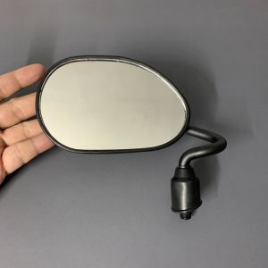 kính chiếu hậu xe máy - Phù hợp gắn cho xe WAVE A/ S110/ BLADE - chân cong sơn đen bền chắc - chân 10 li thuận gắn các loại xe